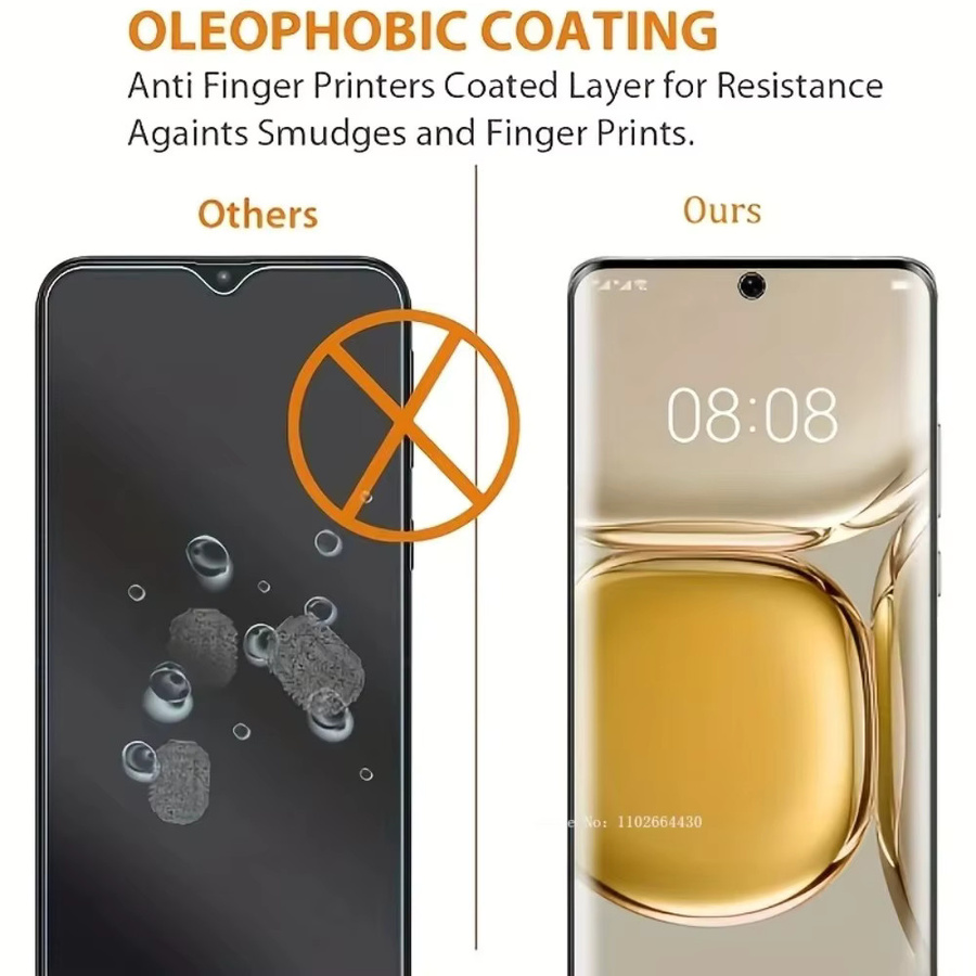 3er-Set Vollflächige Displayschutzfolien für Huawei P20 P40 P50 in Transparent - Bild 3
