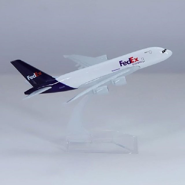 ZOCO A380 Flugzeug Modell, Fedex Airlines, Metall, 1:400 Skala - Bild 1