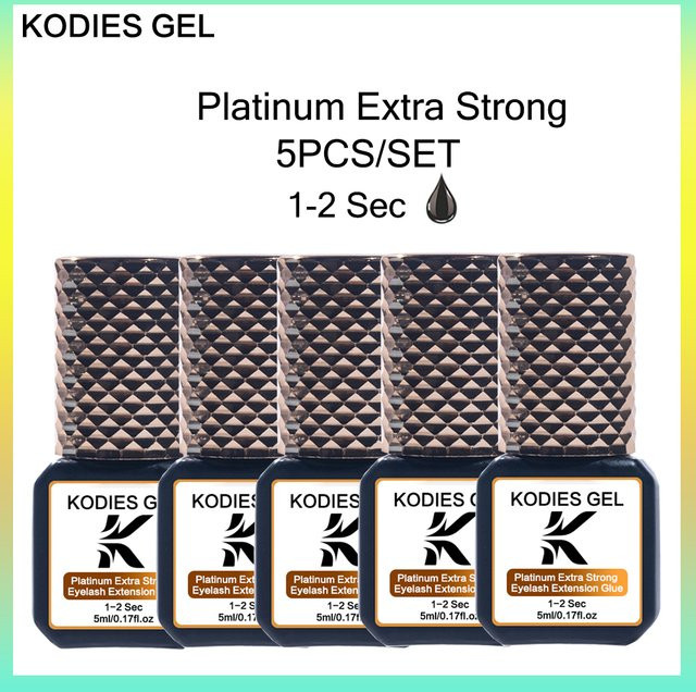 Kodies Wimpernkleber Gel, Platin, 5 Stück - Bild 1