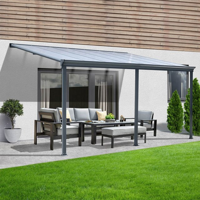 Home Deluxe Terrassenüberdachung Solis aus Aluminium in Grau, B/T/H: 557 x 303 x 278 cm - Bild 2