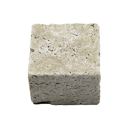 WOHNRAUSCH Pflastersteine Tosca Cream aus Travertin in Beige, B/T/H: 10 x 10 x 7 cm, 1 m² - Bild 2