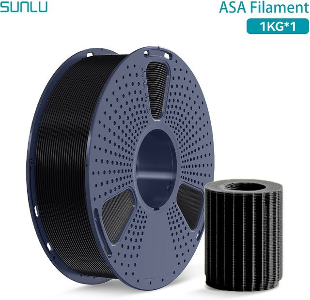 SUNLU ASA-Filament 1,75 mm, rot, 1 kg, UV- und hitzebeständig für funktionelle mechanische Teile im FDM-Druck - Bild 1