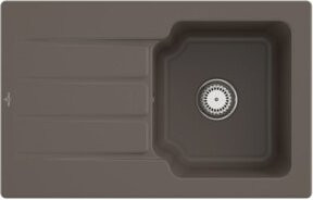 Villeroy & Boch Spüle Architectura aus Keramik in Grau mit Ablagegarnitur und Handablauf - Bild 1