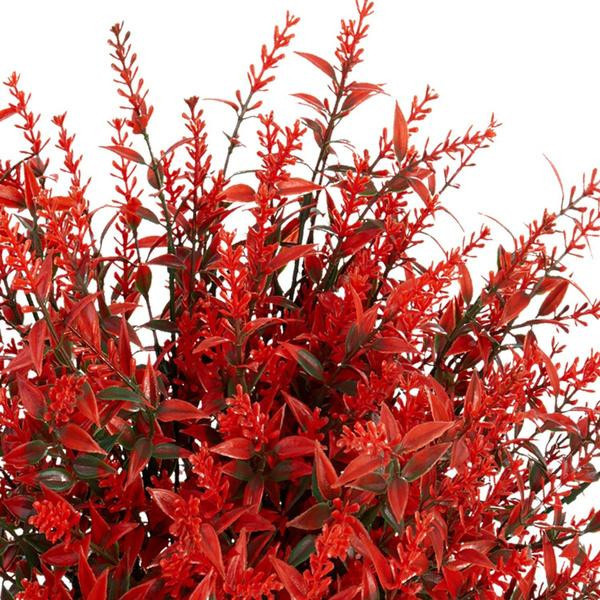 8er Set künstlicher Lavendel von ZXXY in Rot, UV-beständige Kunstblumen für Garten und Balkon - Bild 4