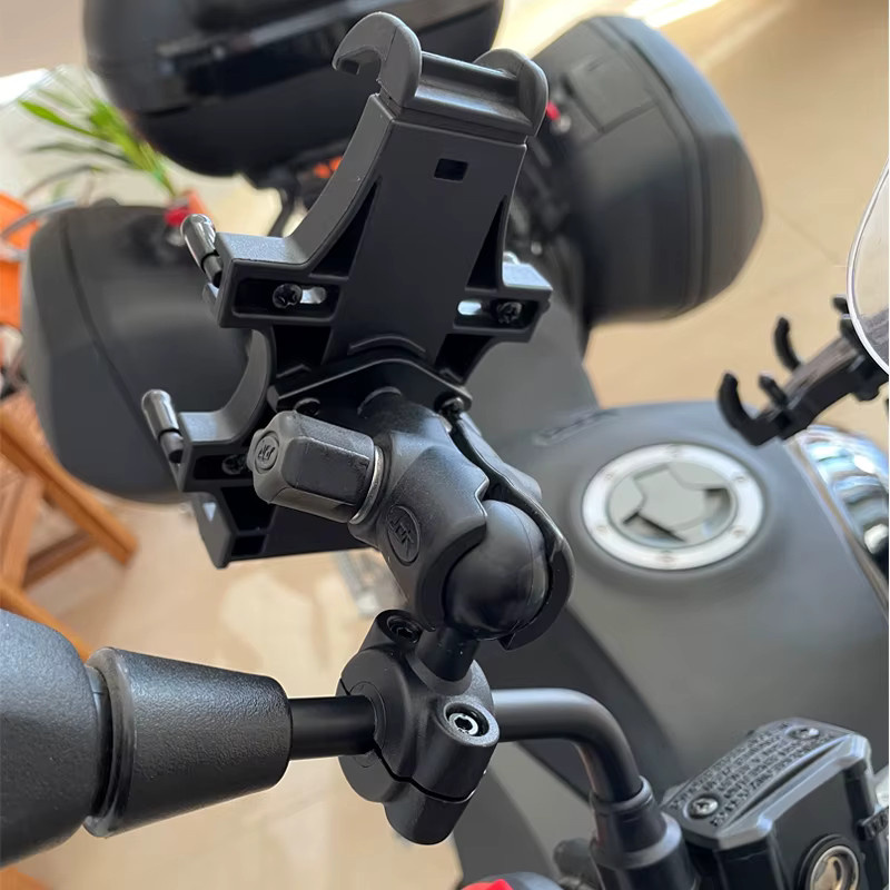 Rare Nova Kugelkopf Adapter Halterung mit Basis für Motorrad Lenker und Rückspiegel, Schwarz, passend für DJI, GoPro und Insta360 Action Kameras - Bild 4