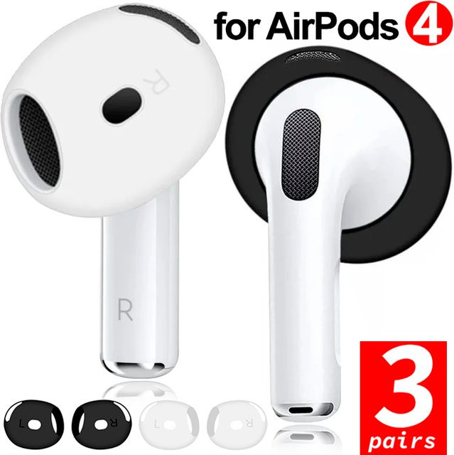 Rutschfeste Silikon-Schutzhülle für Apple AirPods 4 in Transparent - Bild 1
