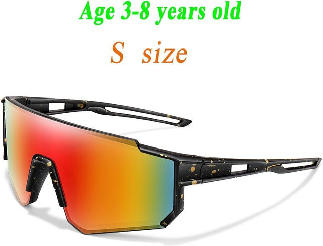 Baseball Sonnenbrille Kinder, randlos, unisex, black - Bild 1