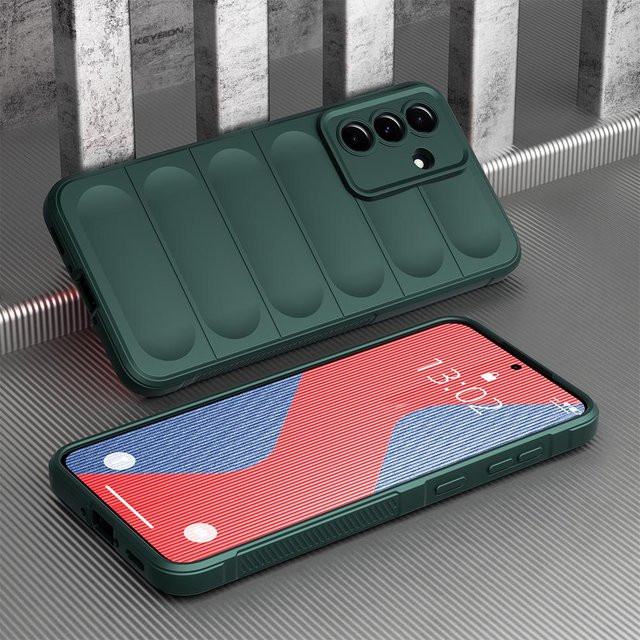 KEYSION Stoßfestes mattes Silikon Case für Samsung Galaxy A56 5G, A36, A26 und A16 in Grün - Bild 1