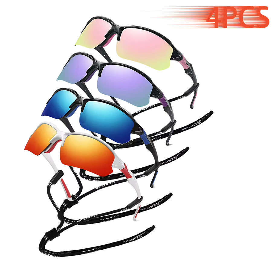 WSZ Sportsonnenbrille, Halbrahmen, Unisex, Kunststoff - Bild 1