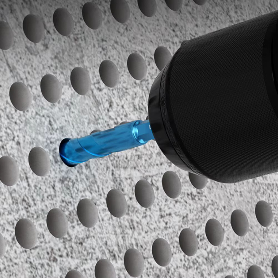 Vibratite 4er Set Exzentrische Präzisions Bohrer mit 1/4 Zoll Sechskant Schaft für Glas, Fliesen und Keramik, Blau, Durchmesser: 6 mm bis 12 mm - Bild 3