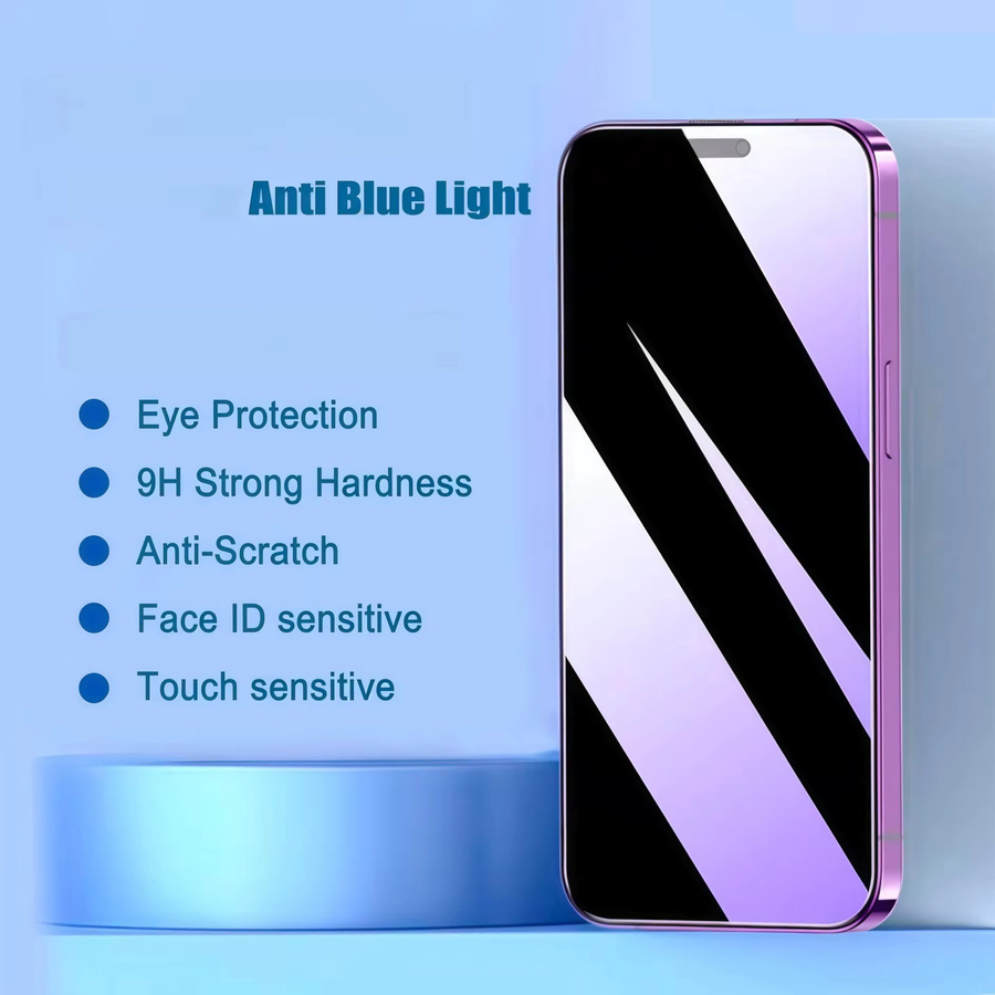 2 Stück Anti-Blau Schutzfolien aus gehärtetem Glas mit Vollabdeckung für Honor 400, Honor 400 Pro, Honor 400 Lite und Honor 200 Lite, transparent - Bild 3