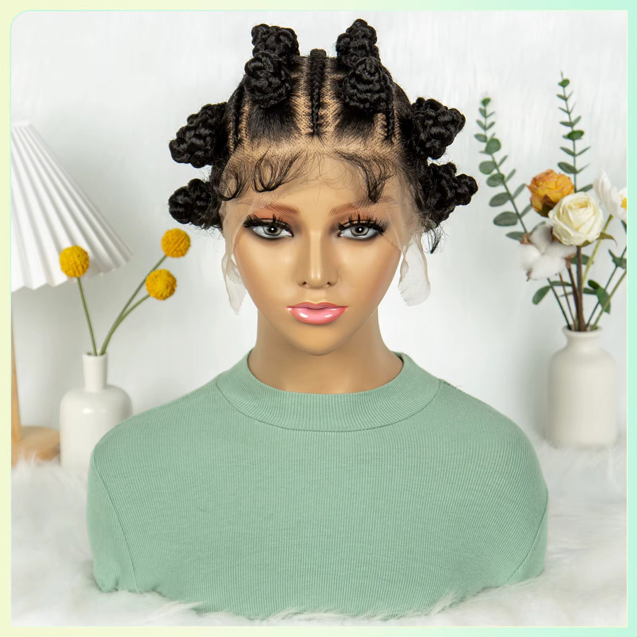 KIMA Bantu geflochtene Perücke mit Babyhaar, Damen - Bild 2