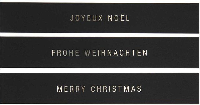 Rico Design Paper Poetry weihnachtliche Papierstreifen in Schwarz, 3 Stück, B: 7 cm, L: 42 cm - Bild 1