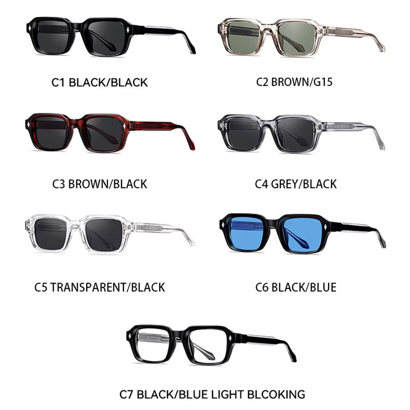 SHAUNA Sonnenbrille, Rechteck, Vollrand, Kunststoff, Unisex - Bild 4