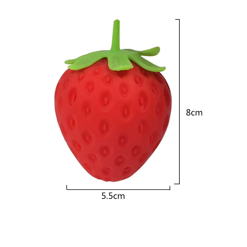 Small fire child Erdbeer-Frucht-Squishy-Spielzeuge, red - Bild 5