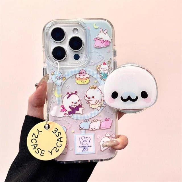 HAPPEE Handyhülle mit Magnethalterung und Farbverlauf für iPhone 11 bis 17 Pro Max, Multicolour - Bild 1