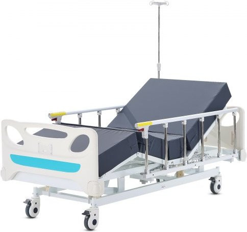 VEVOR Elektrisches Krankenhausbett mit 3 Funktionen für die Intensivstation, Belastbarkeit bis 200 kg, Farben: Weiß, Blau und Mehrfarbig - Bild 1