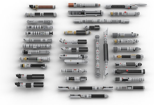 MOC Weltraum-Krieg Lichtschwert-Serie, Montagemodell, Star Wars, Weltraum - Bild 1