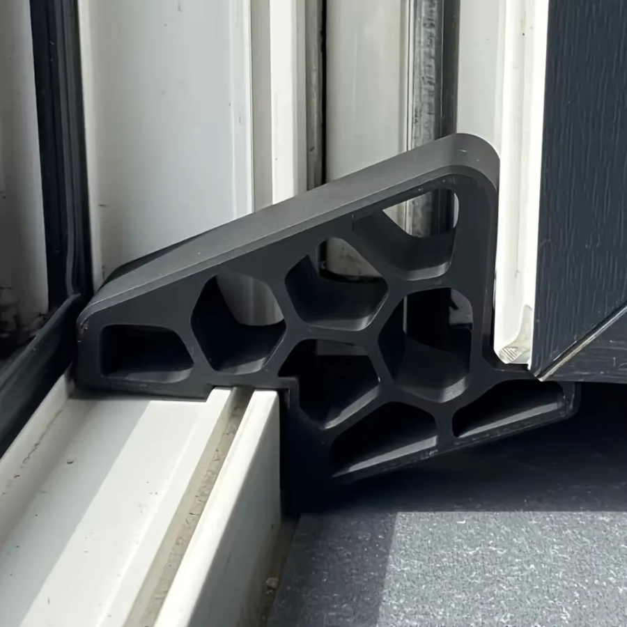 Anti-Rutsch Türstopper für Fenster und Balkontüren in Schwarz - Bild 2