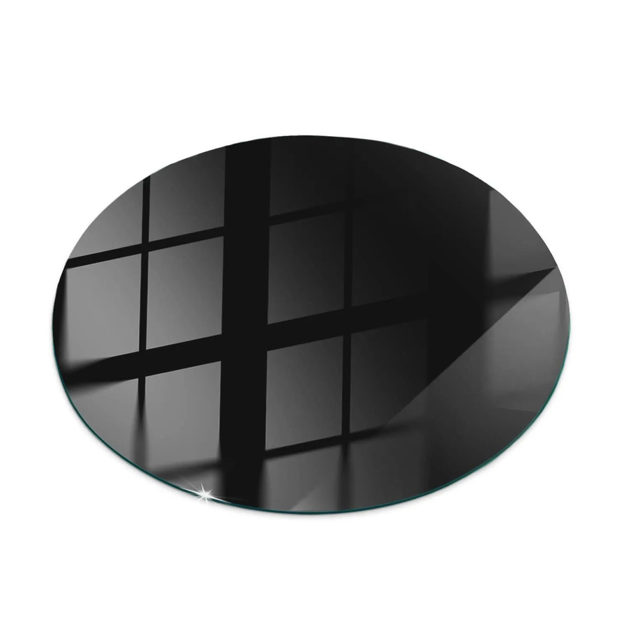 Tulup Glastischplatte Schwarz Glatt B/T: 80 x 80 cm - Bild 2