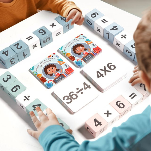 Datgo Montessori Mathe-Rechen-Puzzles, Lernspielzeug, Holz - Bild 1
