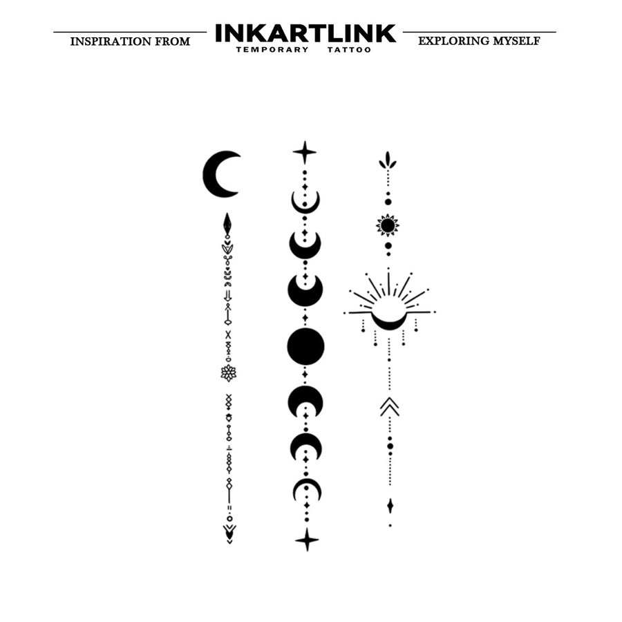 INKARTLINK Temporäres Tattoo, wasserfest, semi-permanent - Bild 3