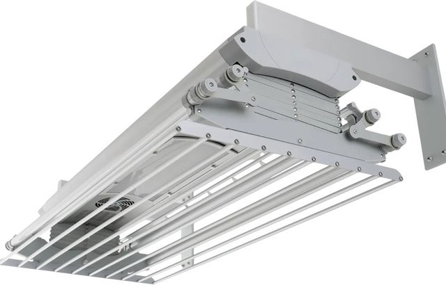 Foxydry Air Elektrischer Wand Wäscheständer mit Fernbedienung, Steel Gray, Breite: 160 cm, Trockenlänge 20 m - Bild 1