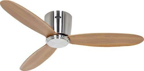CasaFan ECO PLANO II 112 BN-EN WiFi Deckenventilator in Chrom gebürstet mit Fernbedienung, App-Steuerung und Timer - Bild 1