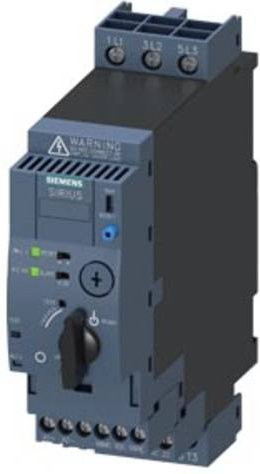 Siemens Direktstarter 3RA6120-1CB32 in Grau mit 4A Nennstrom und 1.5kW Motorleistung bei 400V - Bild 1