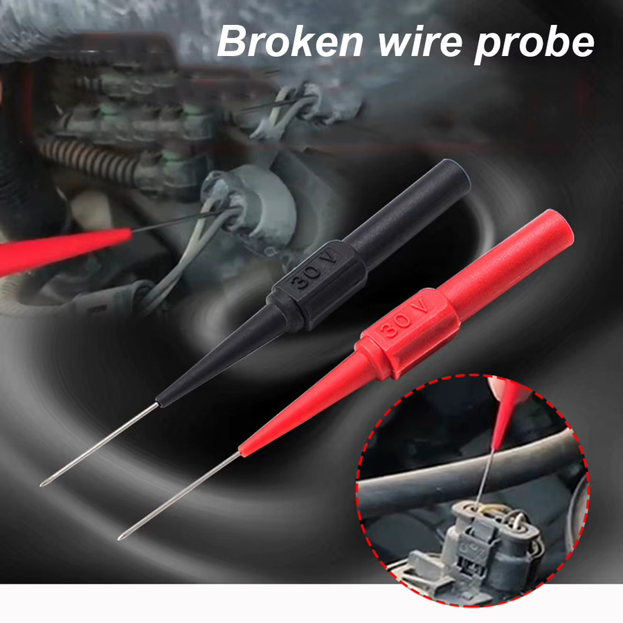 APWIKOGER Isolierung Piercing Nadeln für Multimeter Diagnose Werkzeuge 0,7mm 30V Set - Bild 3