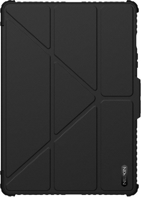Nillkin Bumper Lederhülle Pro Smart-Flip Tablet-Abdeckung für Samsung Galaxy Tab S9, S10 FE und S10 FE Plus in Schwarz - Bild 1