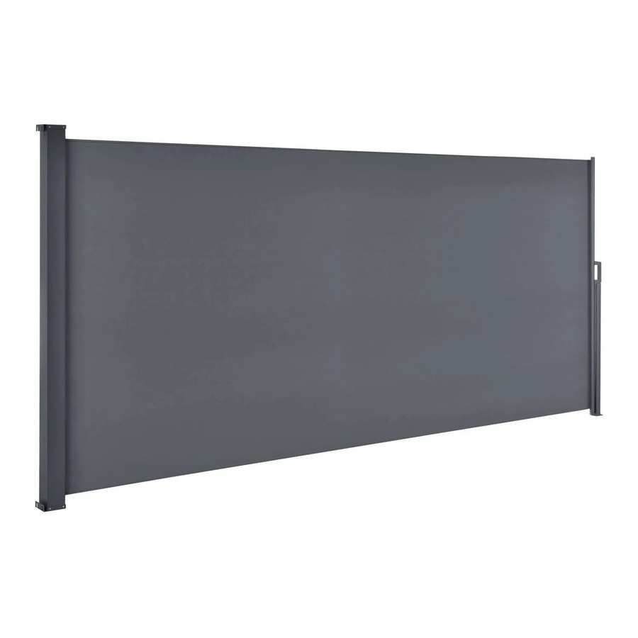 Juskys Seitenmarkise Dubai ausziehbar blickdichter Sichtschutz für Garten und Terrasse in Anthrazit Grau B: 500 cm, H: 190 cm - Bild 2