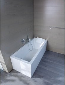 Duravit Wannenverkleidung Starck für Ecke links, Farbe: Weiss, Material: Acryl, Breite: 169 cm, Tiefe: 74 cm - Bild 1