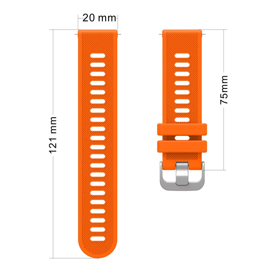 RWBANDS Uhrenarmband Silikon, 20 mm, Unisex - Bild 2