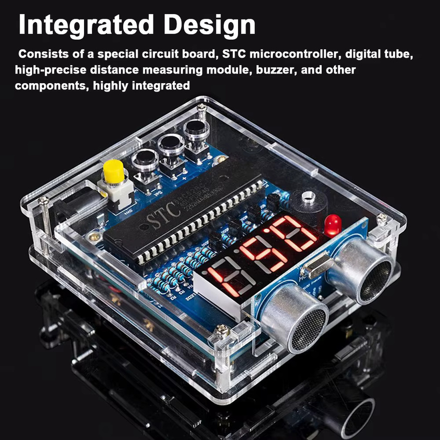 DIY Elektronisches Lötkit für ein Entfernungs-Messgerät mit 51 Mikrocontroller und Umkehr-Alarm in Multicolour - Bild 3