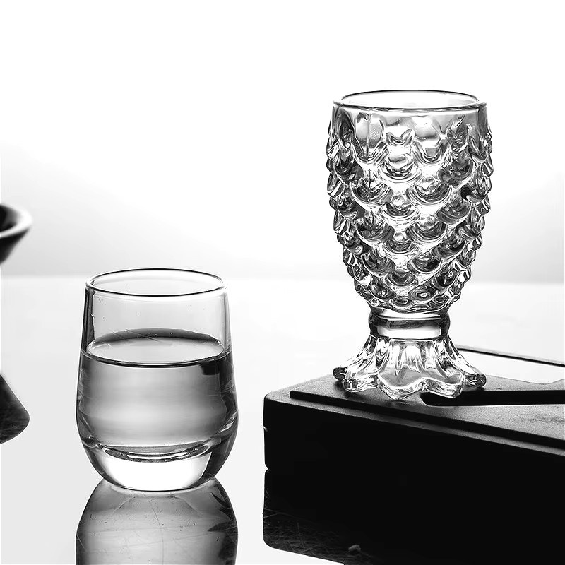 FATUBE 6er Set Luxus Kristall Glas Shot Gläser in Transparent für Baijiu und Spirituosen - Bild 2