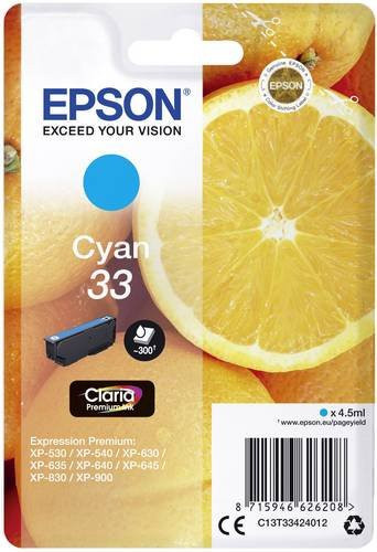 Epson Original Druckerpatrone T3342 Cyan und T3344 Orange für Inkjet-Drucker - Bild 1