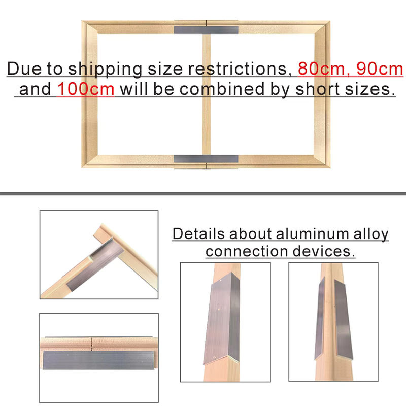 Little PP DIY Holzrahmen Kit für Leinwand und Ölgemälde, beige, rechteckig - Bild 2