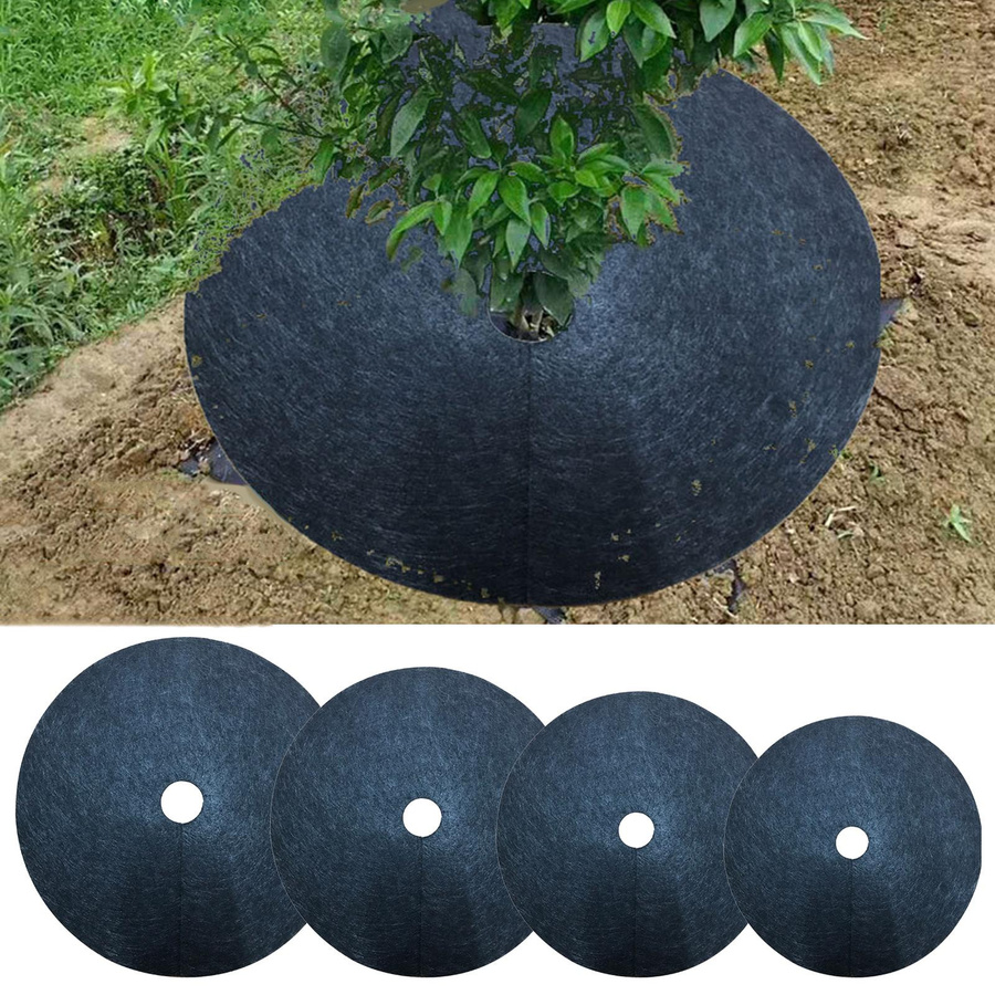 OutsideWorld Baumschutzmatte Schwarz 24 Stück Langlebige Baumbarriere-Matte für Gärten und Balkone Type 1 - Bild 2