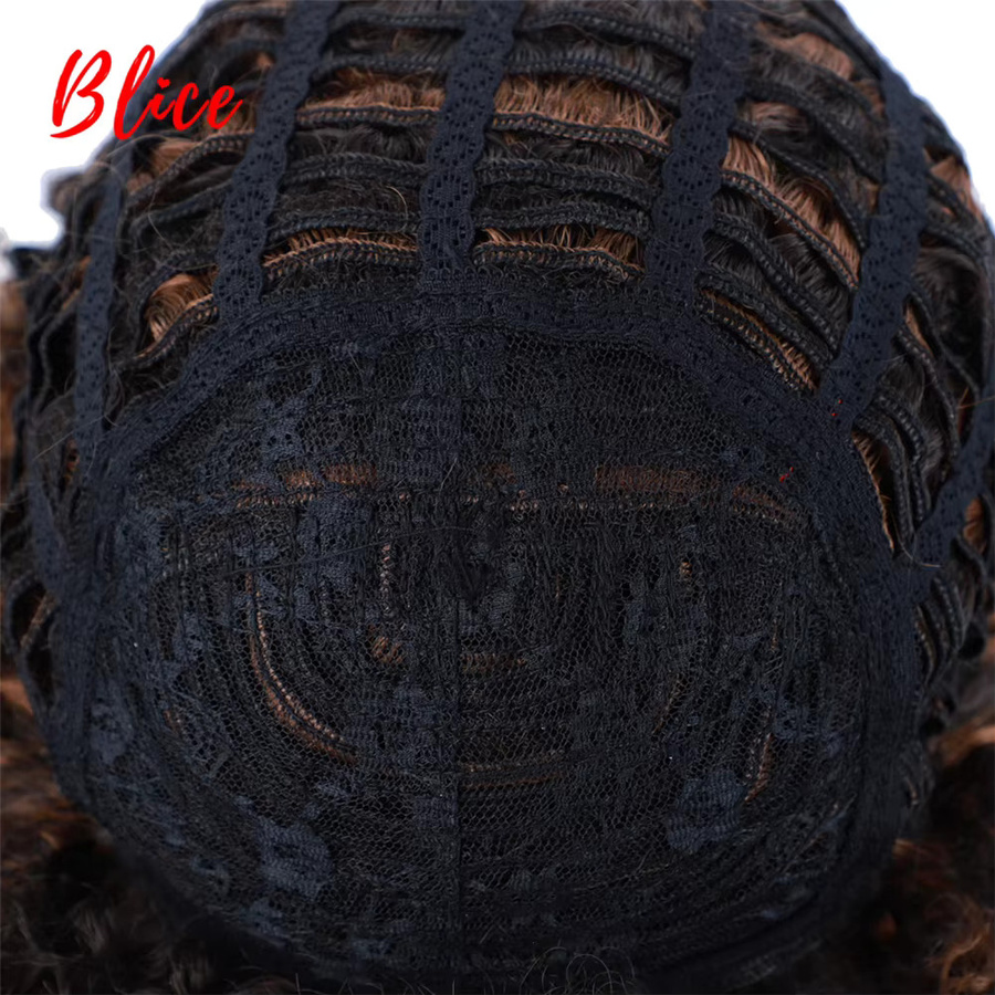 Blice Synthetische Perücke, Afro Lockig, Kurz, Damen, Farbe 4/30 Blond - Bild 3
