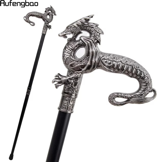 Rufengbao Gehstock, Silberner Drache, Herren, 93 cm - Bild 1