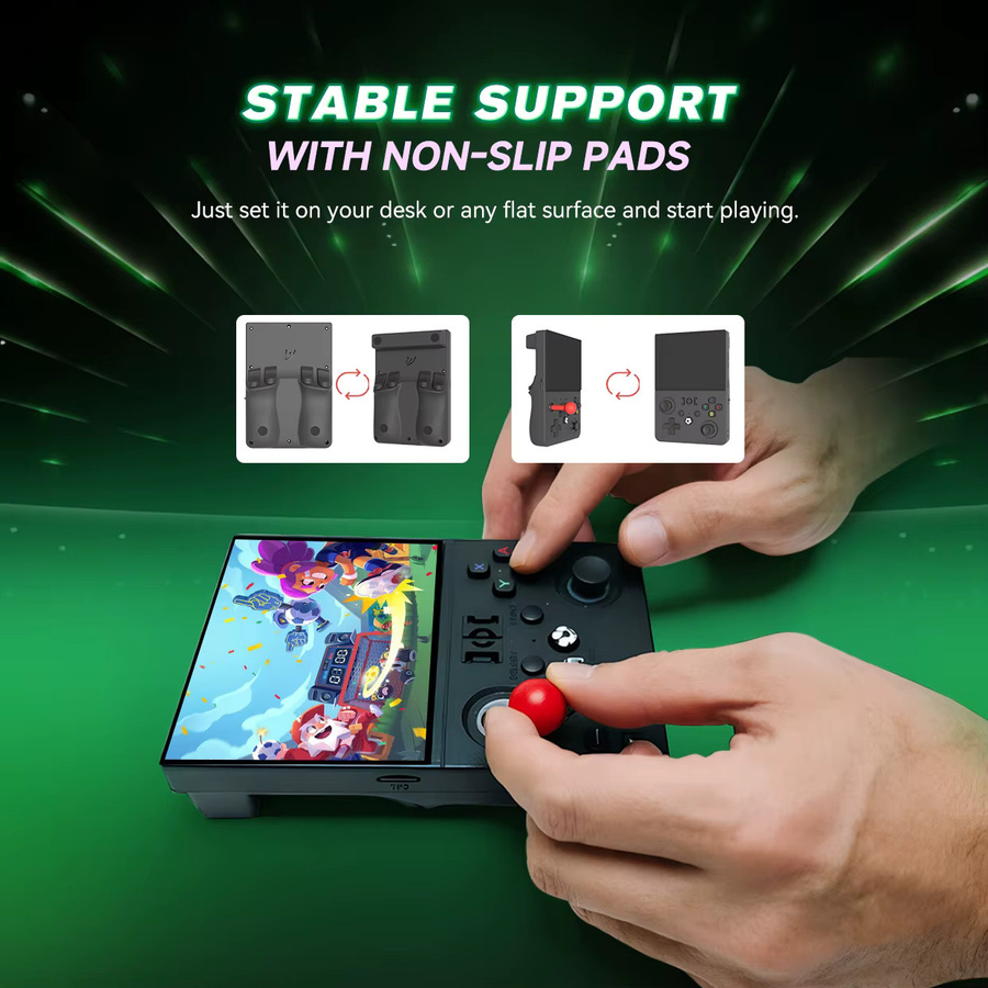 WDXSKY R36 Max2 Retro Handheld-Videospielkonsole in Weiß mit 4,5 Zoll IPS-Bildschirm, 128 GB Speicher und 22000 integrierten Spielen sowie WLAN-Unterstützung - Bild 3