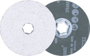 PFERD TOOLS COMBICLICK Keramikkorn Fiberscheibe CO-ALU36 in Grau Durchmesser: 115 mm - Bild 1