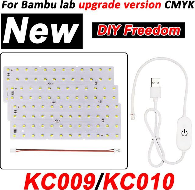 Sprouture Lab CMYK Lithophan LED-Panel Bundle mit PLA-Grundplatte für Bambu Lab 3D-Drucker - Bild 1