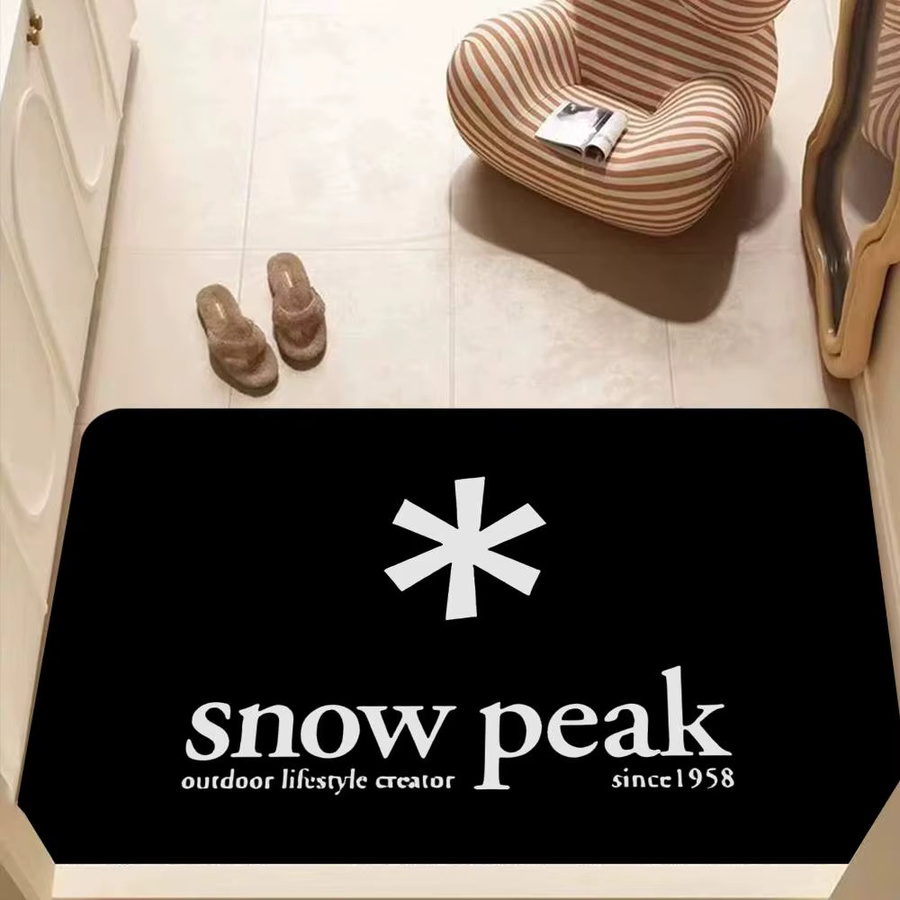 Anti-Rutsch-Fußmatte S-Schnee Cool Super P-Peak in Schwarz für Wohnzimmer, Schlafzimmer, Kinderzimmer oder Balkon - Bild 4