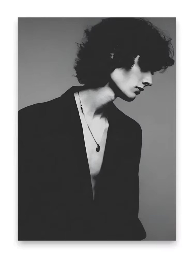 Sänger S-Sombr Poster Portrait Papierdruck in Black6 - Bild 7