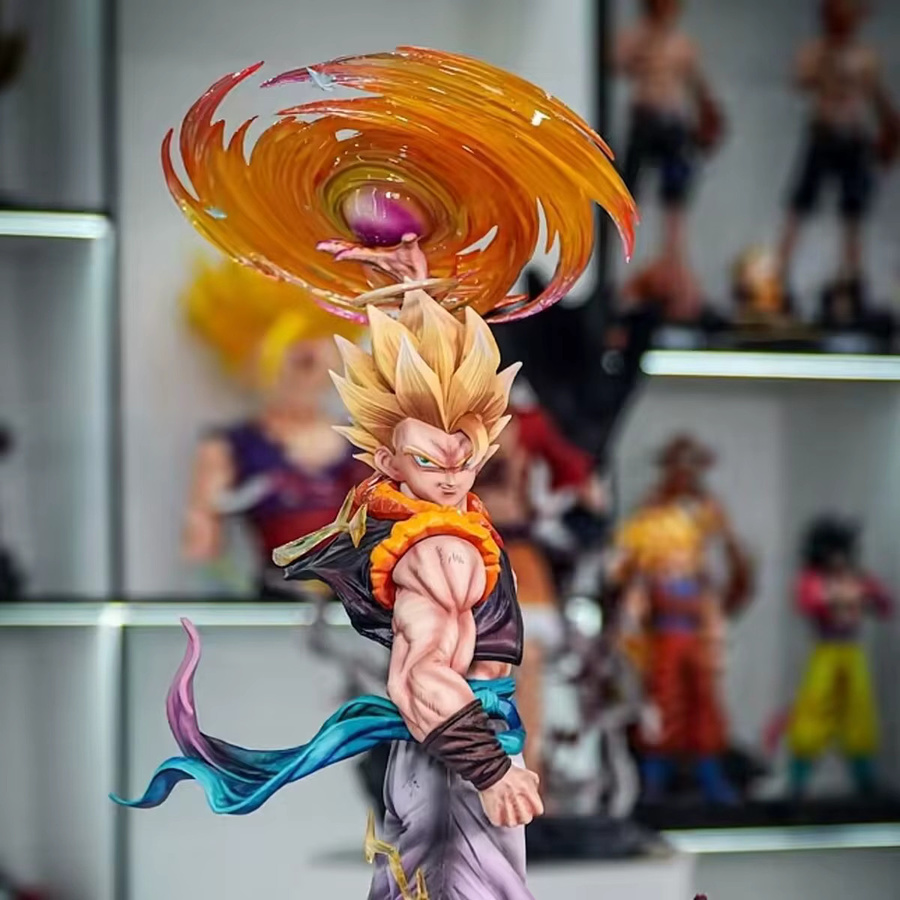 Jt Studio Dragon Ball Z Gogeta Clouds Rising Infinite SSJ3 Figur aus PVC mit austauschbarem Kopf, Höhe: 47 cm - Bild 5