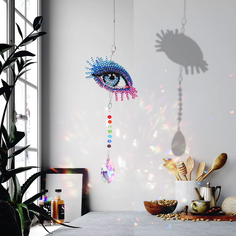 Alloet DIY Diamant Mosaik Windspiel Schmetterling als hängendes Wandornament in Mehrfarbig - Bild 3