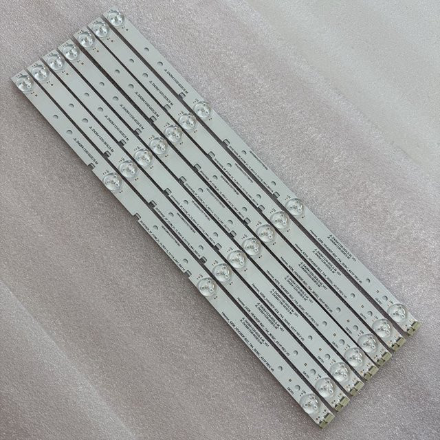 LED-Streifen in Weiß für Hisense 43H7C 43H7C2 H43N5300 43CU6100 und Sharp LC-43N6100U LC-43N610CU LC-43N4000M LC-43N4000U LC-43P7000U - Bild 1