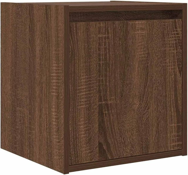 vidaXL Wand-Nachttisch in Eiche Braun, B/T/H: 38 x 34 x 40 cm - Bild 1